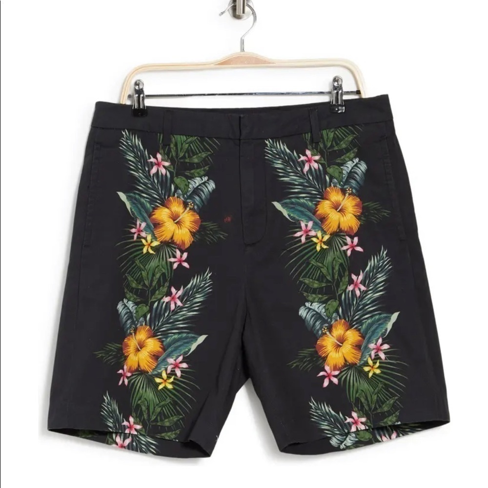 Scotch and Soda Mid Length Hybrid Aloha Tropical Floral Bermuda Shorts Sz 31